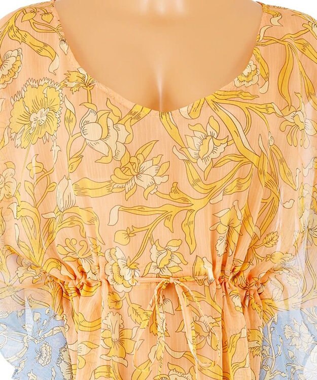 San-ai Resort（三愛水着楽園） 【SALE】【Reir　Premium】Columbia Fusion（Liberty Fabric) ポンチョ M ピンク