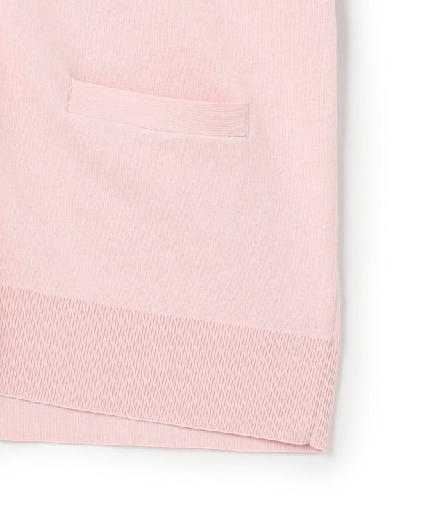 UNFILO 【野呂佳代さん着用】コットンカシミヤニット Vネックカーディガン ピンク