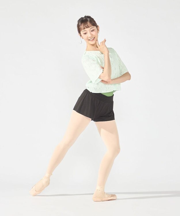 Chacott イージーフィットショートトップ アクアグリーン