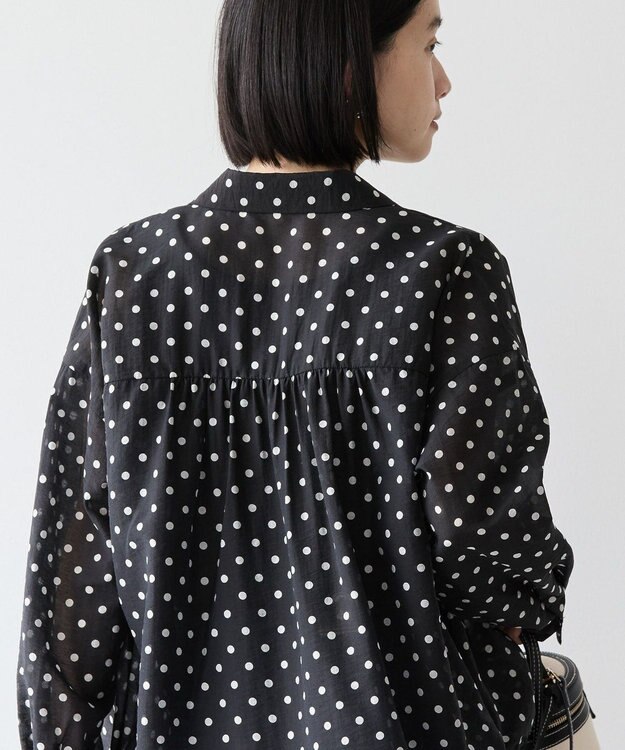 AMERICAN HOLIC ドットドロストシャツ Black