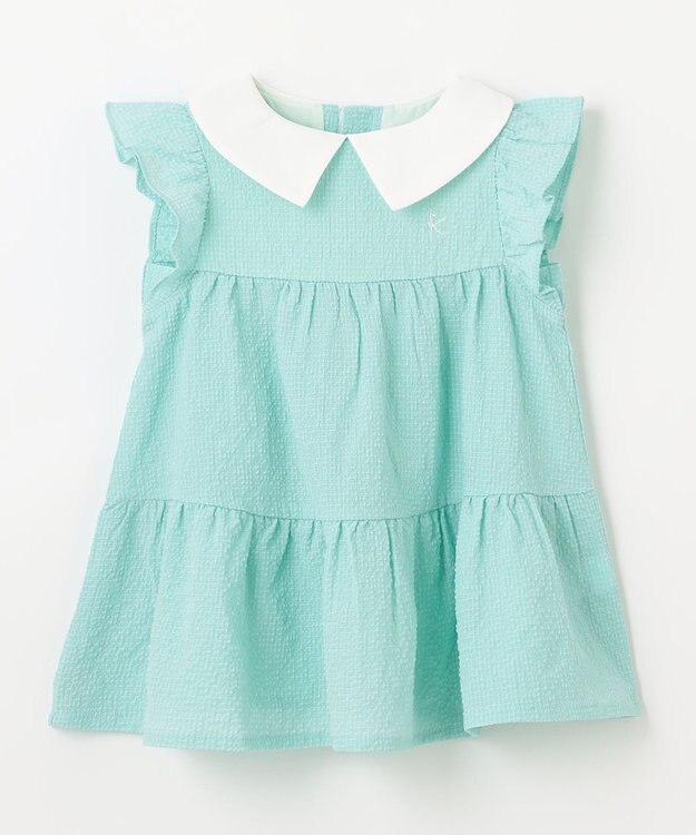 組曲 KIDS 【110-140㎝】ティアード チュニック ターコイズブルー