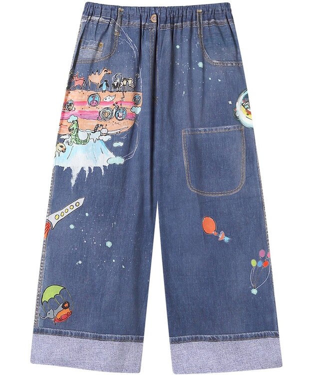 tsumori chisato SLEEP ツモリチサト ボトムス ルームウエア 8分丈 綿100%(本体) 楊柳素材 レディース UOT248 /ワコール コン