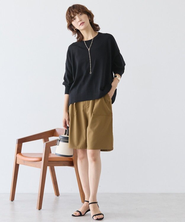 AMERICAN HOLIC バイパチルーズニットプルオーバー Black