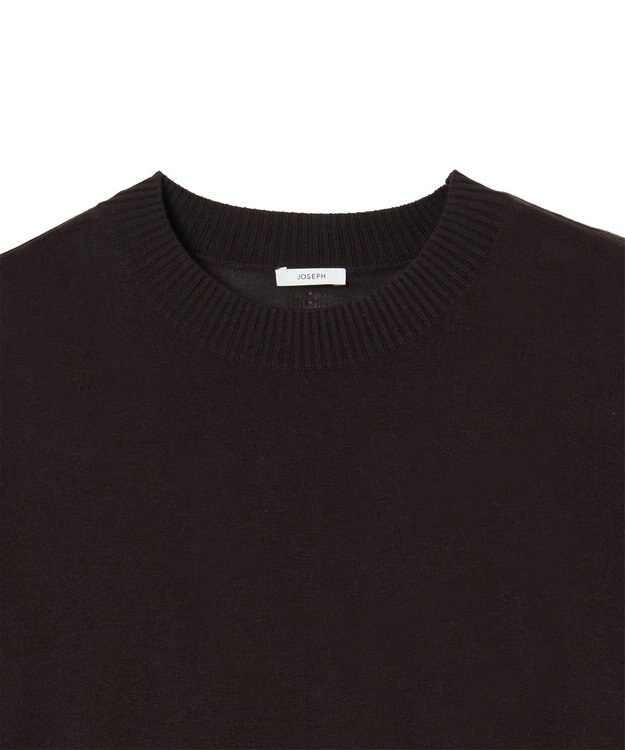 JOSEPH スーパーファインシルク　ニットトップ Espresso