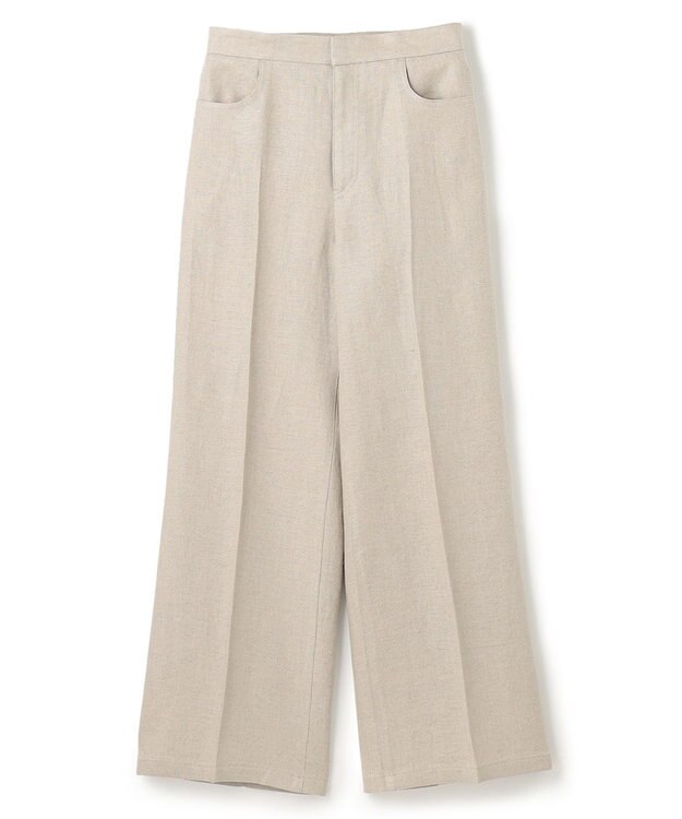 BEIGE， BURDOCK / ワイドパンツ Flax