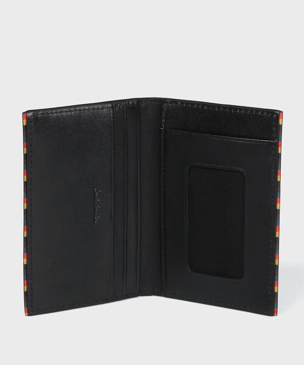 Paul Smith ブライトストライプトリム パスケース ブラック