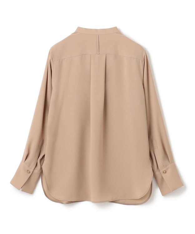 BEIGE， 【洗える】STOW / フロントタックブラウス Milk tea