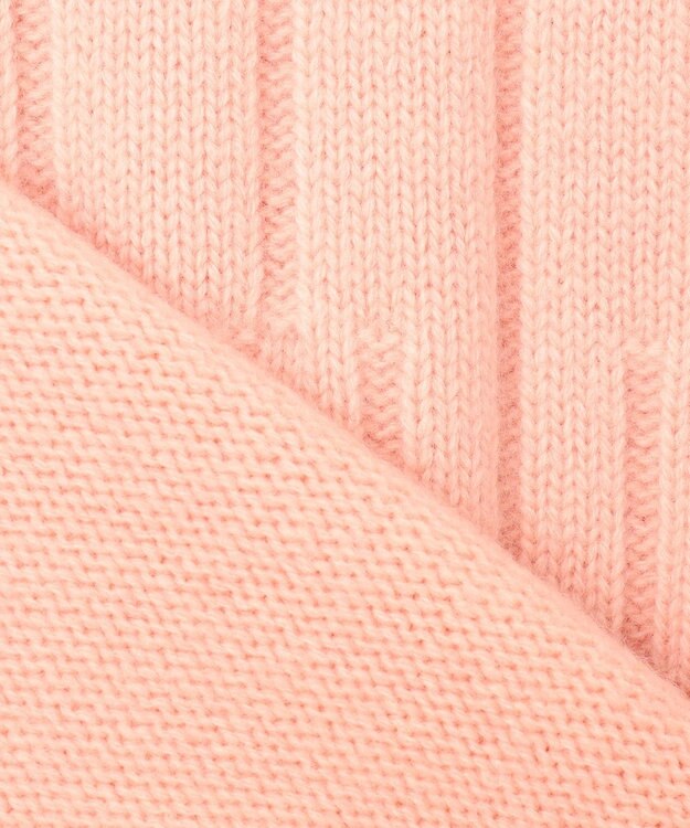 自由区 【洗える】ウールカシミヤブレンドケーブル ニット ピンク