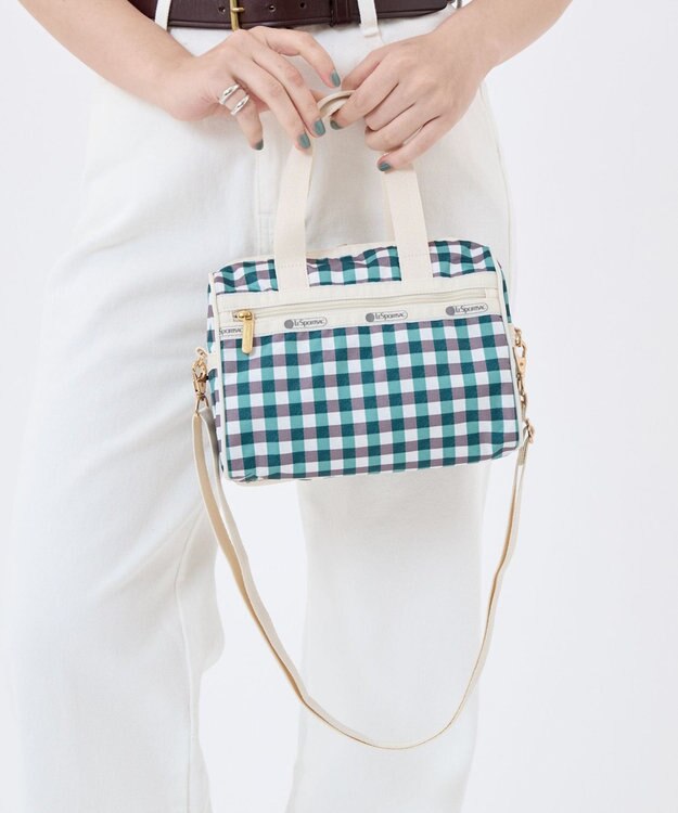LeSportsac EVERYDAY SM SATCHEL/フォレストギンガム フォレストギンガム