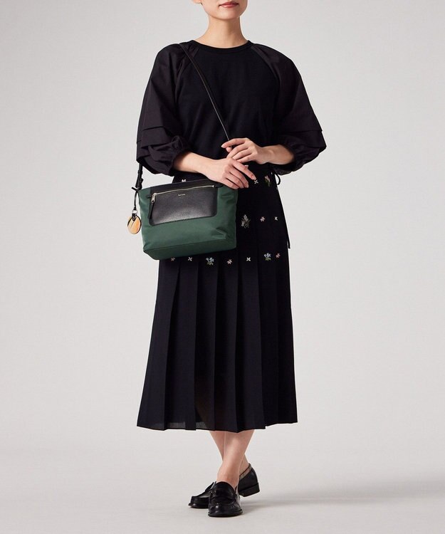 Paul Smith モダンナイロン ショルダーバッグ グリーン