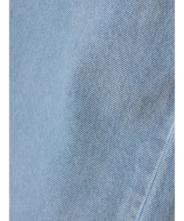 earth music&ecology ボタンナローデニムスカート Light Indigo