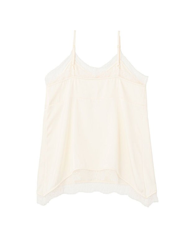 earth music&ecology 【予約】ランジェリーライクレースキャミ アイボリー