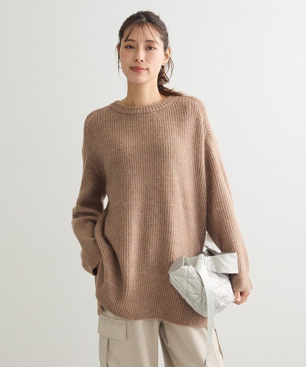 Green Parks ｆｕｗａっと　畦チュニック Camel