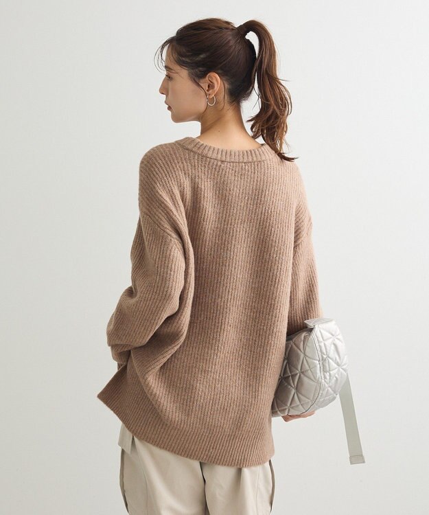 Green Parks ｆｕｗａっと　畦チュニック Camel