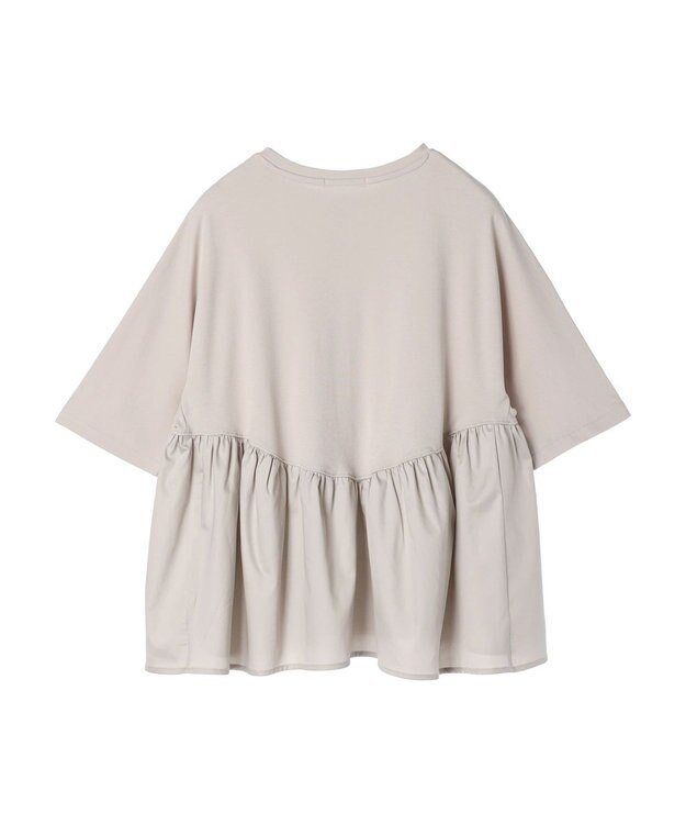 AMERICAN HOLIC 異素材ティアードプルオーバー Gray Beige