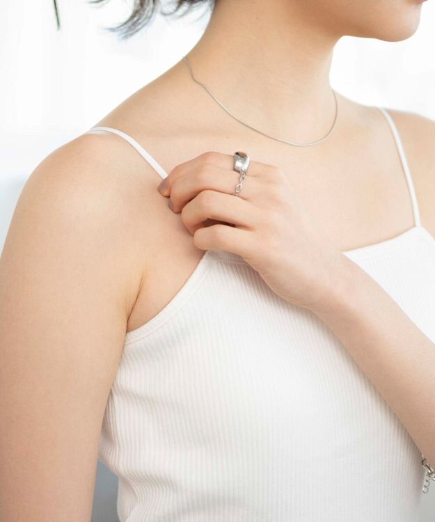 WEGO 【カップ付き/SMサイズ展開】なちゅ盛れカップインキャミ オフホワイト