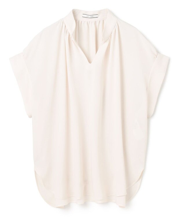 BEIGE， 【WEB限定・洗える】CELOSIA / スキッパーブラウス Off White