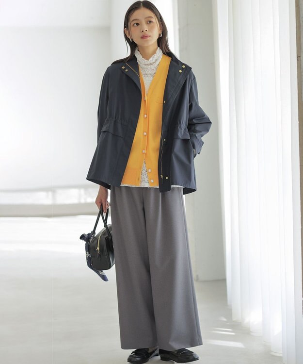 組曲 スウェットニット カーディガン シャーベットオレンジ系