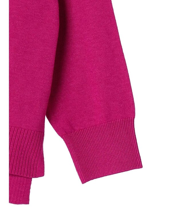 Green Parks もちやわ　Ｖネック前後差プルオーバー Pink