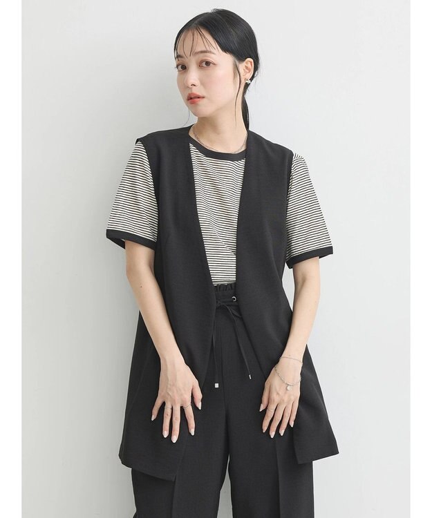 earth music&ecology リネンライクジレ Black