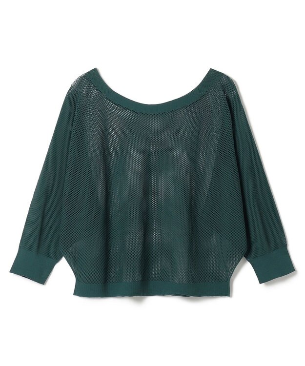 Chacott Chacott BALANCE【ノーソーイングニット】7分袖メッシュニットTシャツ グリーン