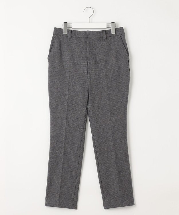 J.PRESS LADIES 【洗える】チェルビックチェック テーパード パンツ グレー系3