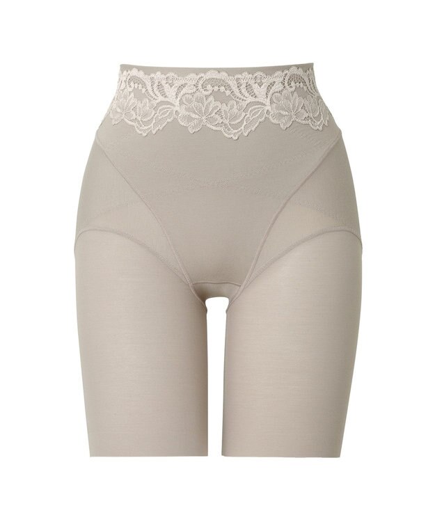 BRADELIS New York 【BRADELIS NewYork peace】綿混ハイブリッド・デイリーガードル24 お腹から太ももまでをスッキリ整える補正ガードル トープ