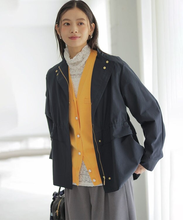 組曲 スウェットニット カーディガン シャーベットオレンジ系