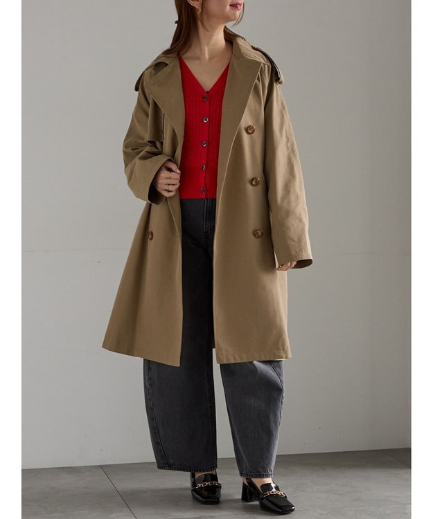 Te chichi オーバーサイズトレンチコート《2025Autumn catalog vol.2 item》 ベージュ