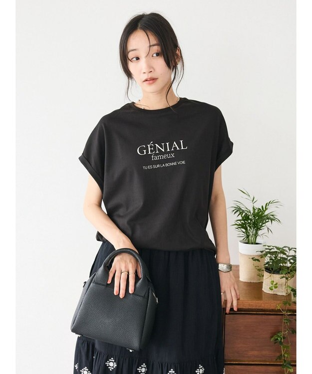 CRAFT STANDARD BOUTIQUE ＧＥＮＩＡＬ　プリントプルオーバー Black