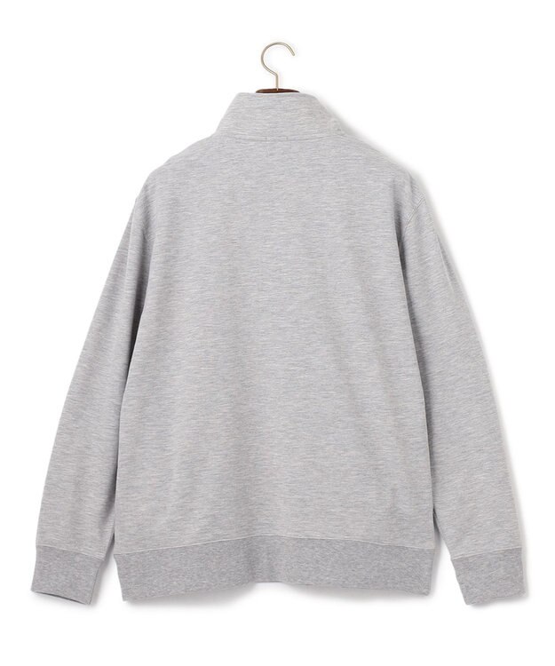 J.PRESS MEN 【KING SIZE】インレージャージー ロゴハーフジップスウェット ライトグレー系