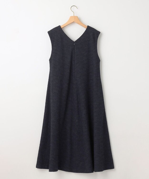 組曲 ファンシーツイード Vネックジャンスカ ネイビー系