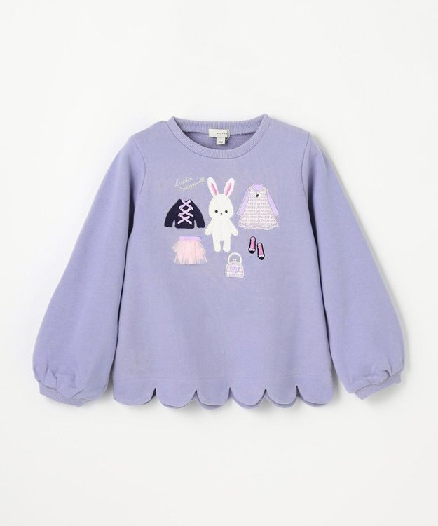 ANY KIDS クローゼットモチーフトレーナー サックスブルー