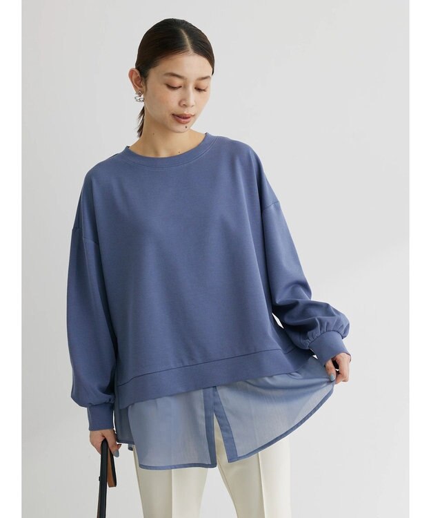 Green Parks シアードッキングチュニック Blue