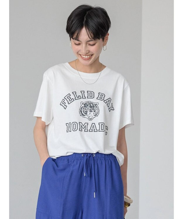 AMERICAN HOLIC ＴＩＧＥＲカットＴＥＥ Ivory