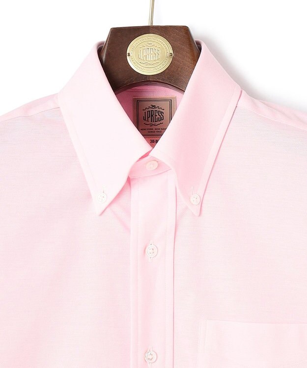 J.PRESS MEN 【Single Needle Tailoring】裏鹿の子 シャツ ピンク系
