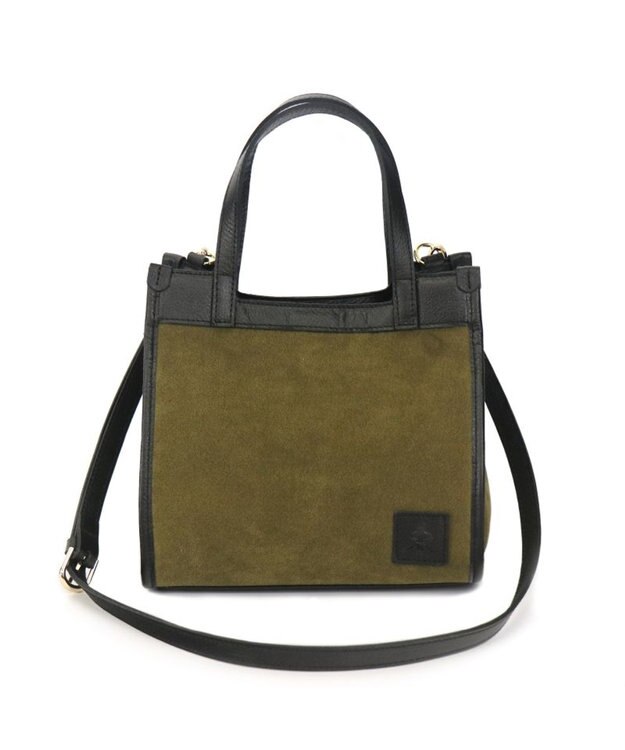 Regalo Felice 【水に強いスエード調素材 / 2way】ショルダー / REGALO KA(カーキ×ブラック)