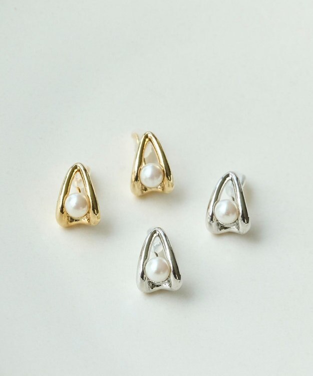 Phoebe 【痛くないシリーズ/金属アレルギー対応】ドロップパールライトフィットイヤリング　ゴールド ゴールド