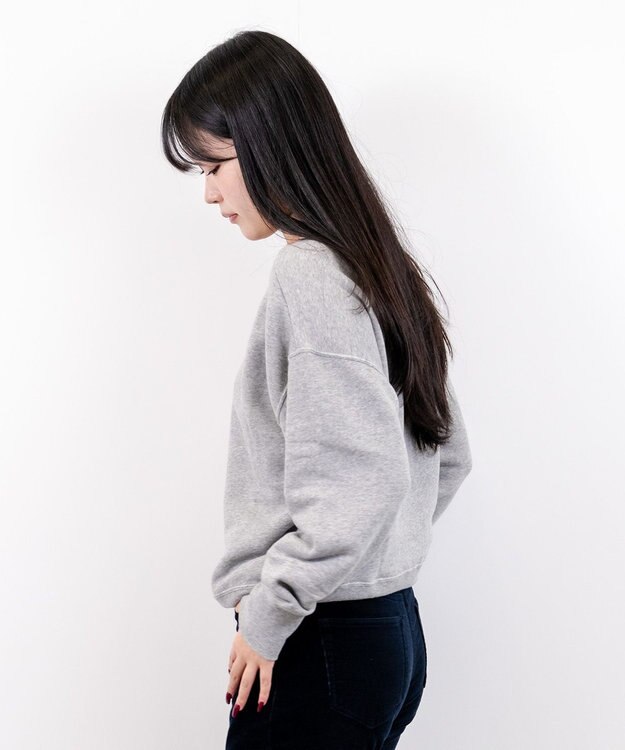 caqu ふわとろスウェットシャツ gray