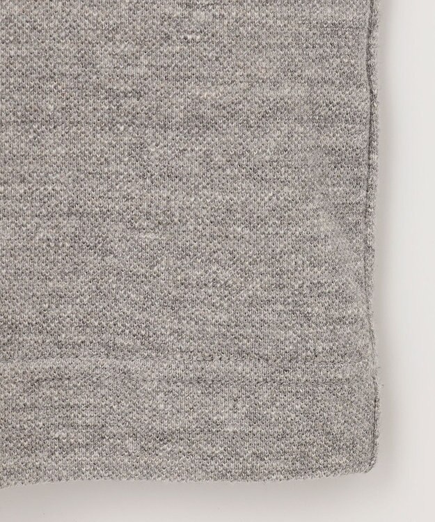 JOSEPH ABBOUD 【サスティナブル素材/柔らかな肌触り/ジャパンファブリック】 コットンラフィー Vネック Ｔシャツ ライトグレー系