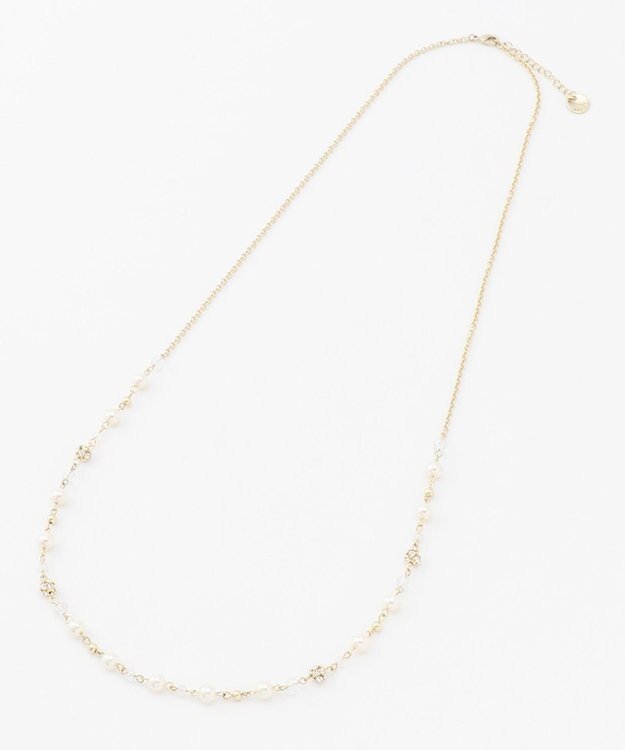 ANY SIS ロンデルロングパール調 ネックレス ライトゴールド