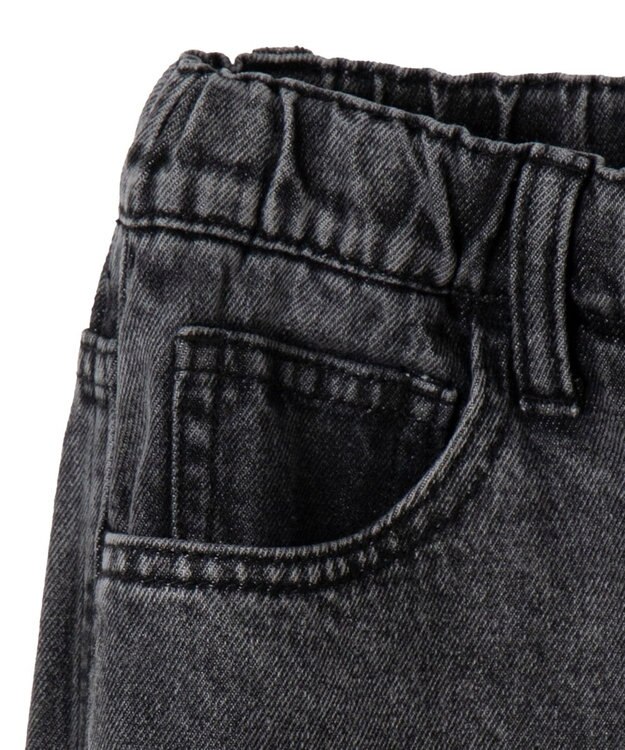 WEGO 【キッズITEM】イージーバレルレッグデニムパンツ（JUNIOR） デニムブラックソノタ