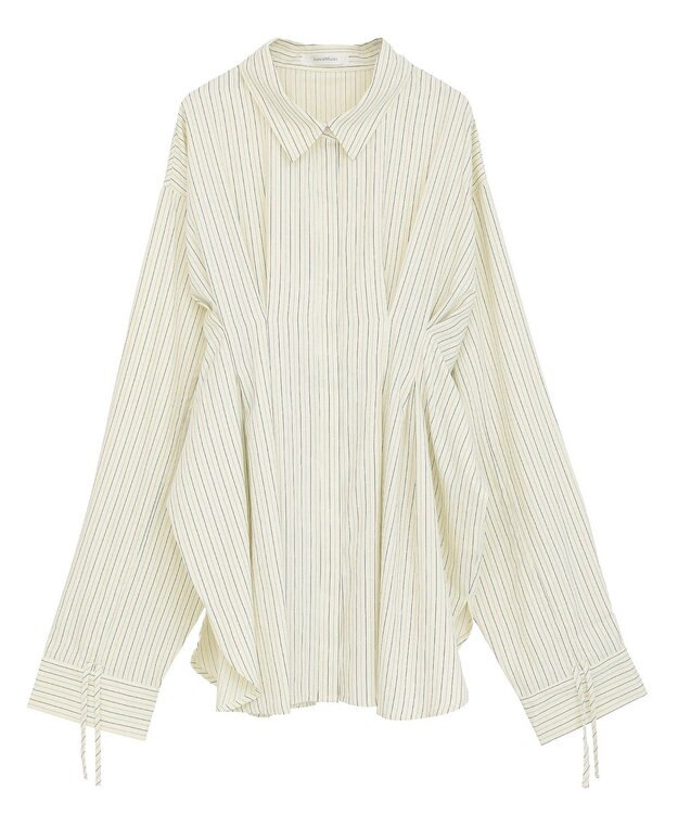 Green Parks 【WEB限定】ドロストシャーリングウエストタックシャツⅡ Ivory