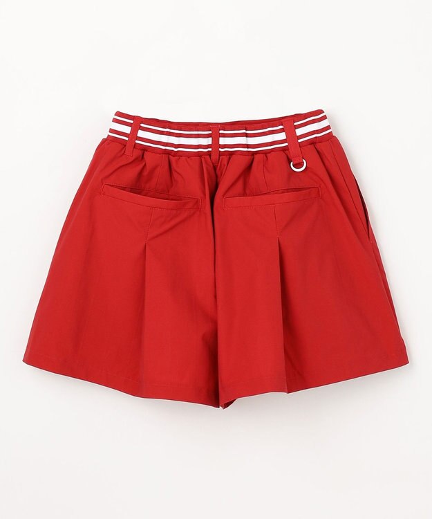 PW CIRCULUS 【WOMEN】ボックスプリーツショーツ ゴルフウェア レディース レッド系