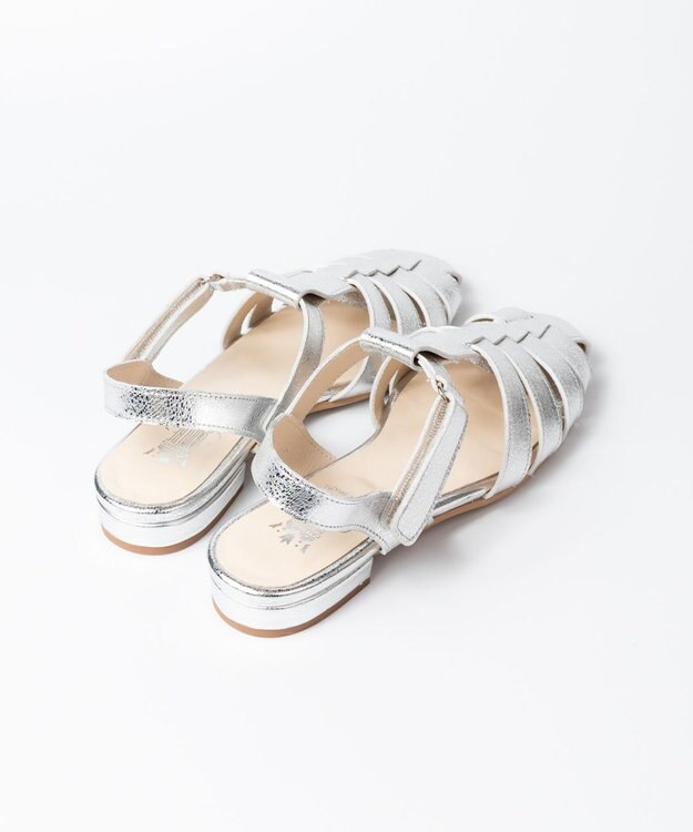 BONTRE 【BONTRE/ボントレ】バックストラップ付グルカサンダル/20402-RS シルバー