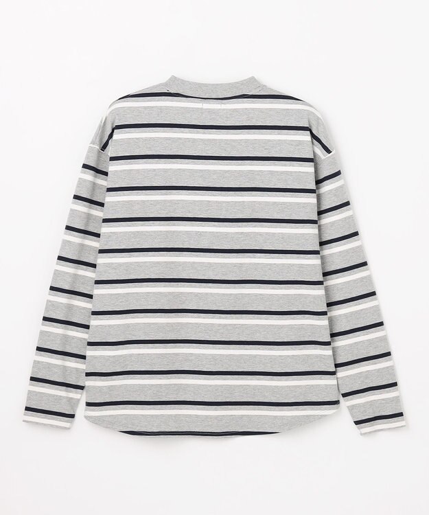 J.PRESS KIDS 【140-170cm】 トラッドボーダーロンＴシャツ グレー