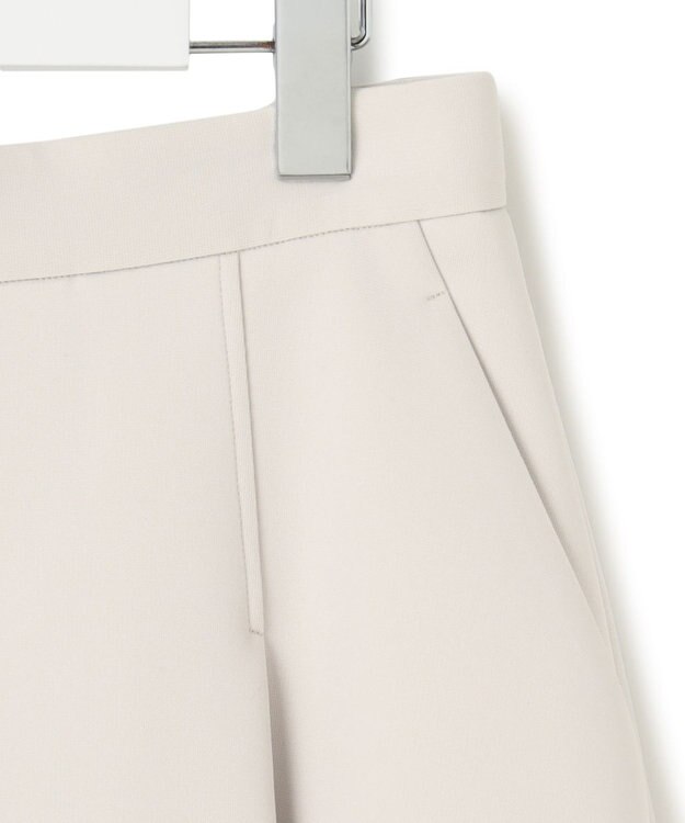 23区 【洗える】ネオプレーンジャージー タック スカート ベージュ系