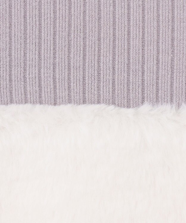 組曲 KIDS 【110-140㎝】ファー トレーナー ライトグレー系