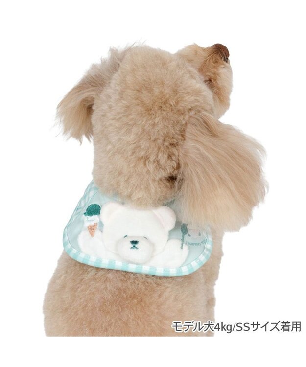PET PARADISE ペットパラダイスくまちゃん クールバンダナ 《アイス柄》 小型犬 グリーン