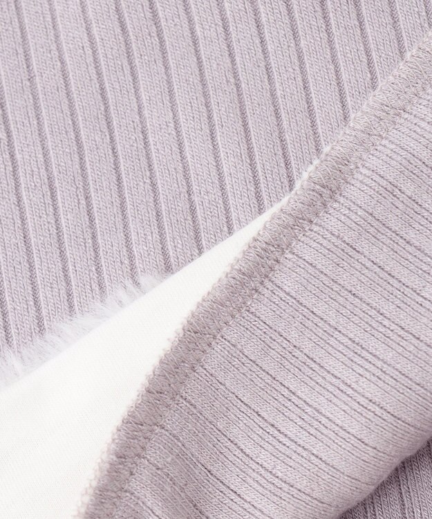 組曲 KIDS 【110-140㎝】ファー トレーナー ライトグレー系